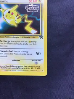 Pokemon Cards: Wizards Black Star Promo: Pikachu 4 - Image 4