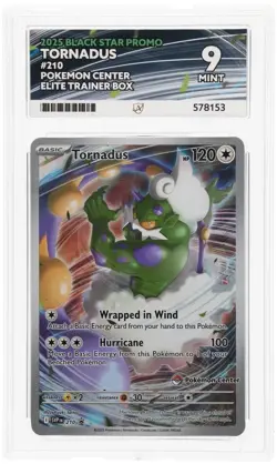 ACE 9 Tornadus SVP 210 Pokemon Center Promo Holo Pokemon Card - Mint - Image 1