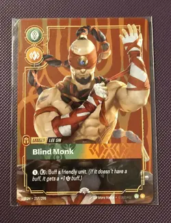 Lee Sin Riftbound Metal Card Promo 1 of 35 Regional Exclusive - Image 1