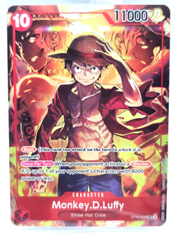 One Piece Card Game Monkey D. Luffy ST10-006 SR Treasure Booster SEALED Promo - Image 1