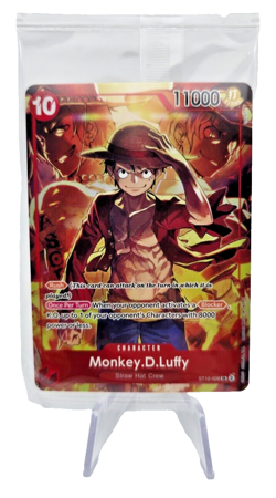 One Piece Card Game Monkey D. Luffy ST10-006 SR Treasure Booster SEALED Promo - Image 3
