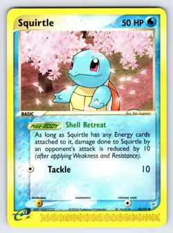 Squirtle 46/95 2004 EX Team Magma Vs. Team Aqua Pokemon Card Sugimori Art - VLP - Image 1