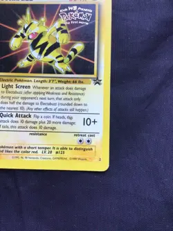 Pokemon Cards: Wizards Black Star Promo: Electabuzz 2 - Image 4