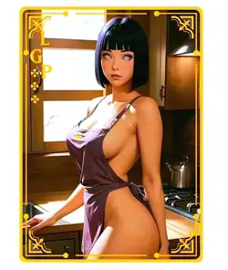 Waifu Anime Cards TCG | Naruto - Hinata Hyuuga [ METAL CARD ] LGP | Sexy Hentai - Image 1