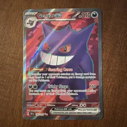 Pokemon TCG Gengar EX Temporal Forces Ultra Rare Card 193/162 - Image 1