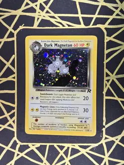 🔥 Dark Magneton 11/82 🔥 Original Holo Rare Team Rocket Set Pokemon Card WOTC - Image 1
