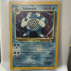 Poliwrath Base Set 2 Holo Rare Pokemon TCG Card 15/130 Unlimited Edition LP - Image 1
