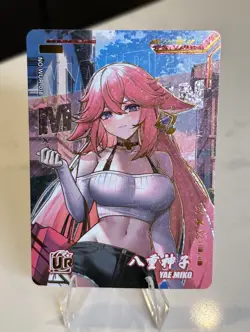Yae Miko Genshin Impact Mysterious Surprise Goddess Story UR Waifu Card 018 - Image 4