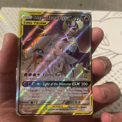 Pokemon TCG Solgaleo & Lunala GX Full Art Holo Card 216/236 Sm-Cosmic Eclipse - Image 1