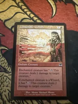 Mtg Magic Onslaught Lavamancer’s Skill Missing Ink Misprint Error Card - Image 1
