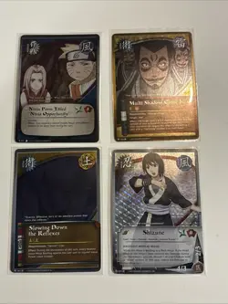 Lot #1 Naruto Collective Card Game Cards LP/NM Foil Cards - Image 1