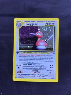 Pokemon Cards: Neo Revelation 1st Edition Rare Holo: Porygon2 11/64 - Image 1