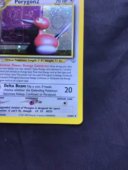 Pokemon Cards: Neo Revelation 1st Edition Rare Holo: Porygon2 11/64 - Image 5