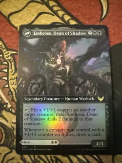 Mtg Magic Foil Full Art Strixhaven Shaile / Embrose Misprint Error Card - Image 3