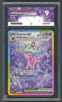 Pokemon Cards - ACE 9 Espeon EX 155/131 - Prismatic Evolutions SIR - MINT - PSA - Image 1