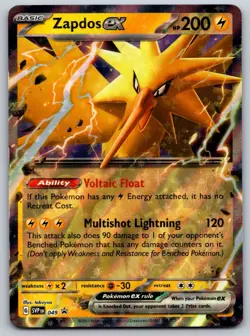 Zapdos ex - 049 SV: Scarlet & Violet Promo Cards NM Pokemon Card TCG - Image 1