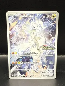 Pokemon N's Reshiram 167/159 Stamped Promo Journey Together Pokemon Card - Image 2