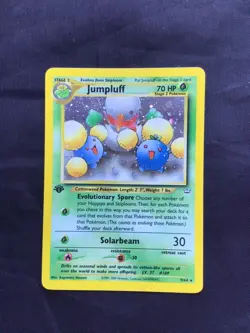 Pokemon Cards: Neo Revelation 1st Edition Rare Holo: Jumpluff 9/64 - Image 1