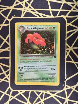🔥 Dark Vileplume 13/82 🔥 Original Holo Rare Team Rocket Set Pokemon Card WOTC - Image 1