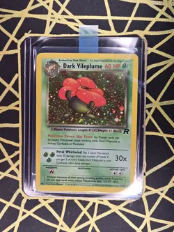 🔥 Dark Vileplume 13/82 🔥 Original Holo Rare Team Rocket Set Pokemon Card WOTC - Image 2