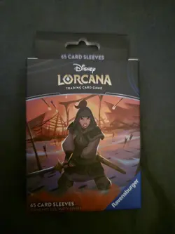 Disney Lorcana TCG Mulan 65 Card Sleeves New Sealed - Image 1