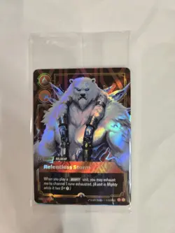 2 Pack Sealed Riftbound Foil Promo Card, Relentless Storm - Image 1