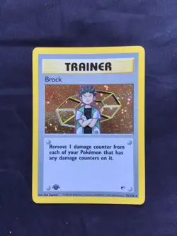 Pokemon Cards: Gym Heroes 1st Edition Rare Holo: Brock 15/132 - Image 1