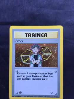 Pokemon Cards: Gym Heroes 1st Edition Rare Holo: Brock 15/132 - Image 2