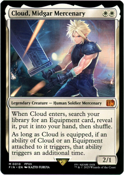 Cloud, Midgar Mercenary - 0010 - Final Fantasy - MTG - NM/M - Image 1
