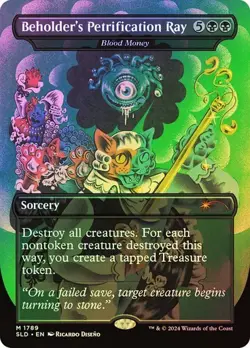 MTG Beholder's Petrification Ray - Blood Money Secret Lair Drop Foil - Image 1
