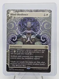 Magic: The Gathering, Blind Obedience, Enchanting Tales, 0001, Rare, 2023 - Image 1