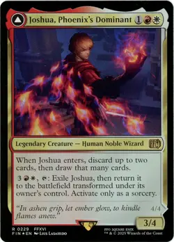 Joshua, Phoenix's Dominant Phoenix, Warden of Fire 0229 - Foil Final Fantasy MTG - Image 1