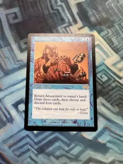 MTG Attunement EX/LP- Urza's Saga - Image 1
