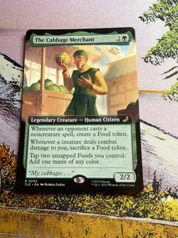 MTG The Cabbage Merchant BORDERLESS from TLE. NM. - Image 4