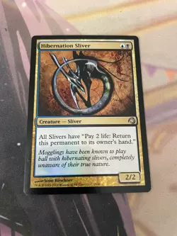 MTG - HIBERNATION SLIVER - UNCOMMON - LP - PREMIUM DECK SLIVERS - FOIL - Image 1