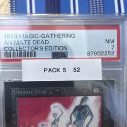 Animate Dead Magic: the Gathering CE 1993 MtG PSA 7 WOTC - Image 2