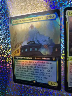 MTG Foil: 0213 Lotho, Corrupt Shirriff; Mythic 0089 Gandalf, Westward Voyager - Image 5
