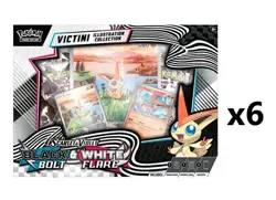 Pokemon TCG Unova Victini Illustration Collection Sealed Case Of 6 By Walmart - Image 1