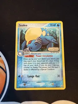 Pokemon TCG Sealeo 43/92 Stamp Reverse Holo EX Legend Maker - Image 1
