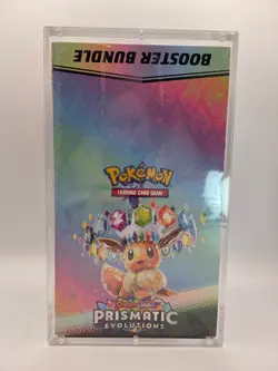 Pokemon SV8.5 Prismatic Evolutions sealed Booster Bundle Display W/Acrylic AD10 - Image 1