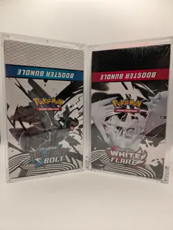 Sealed Pokemon Scarlet & Violet White Flare & Black Bolt Booster Bundle Display - Image 1