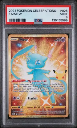 Mew (Secret) 025/025 Celebrations Holo for sale online - Image 1