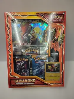 Pokemon Tapu Koko Sun & Moon Box - Factory Sealed - 3Packs - Image 1