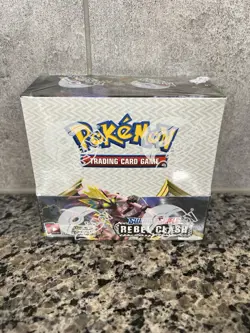Pokemon Sword & Shield Rebel Clash Booster Box Sealed - Image 1