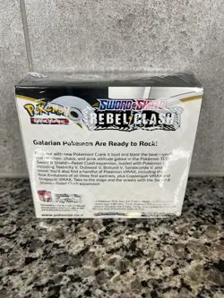 Pokemon Sword & Shield Rebel Clash Booster Box Sealed - Image 2