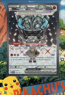Pokemon TCG Cornerstone Mask Ogerpon 199/167 EX Twighlight Masquerade NM/M - Image 1