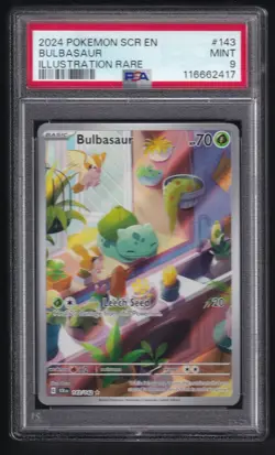 Pokemon - Stellar Crown 2024 - Bulbasaur 143/142 - PSA 9 - Image 1