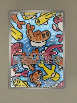 Tatsugiri 186/167 Illustration Rare Twilight Masquerade Pokemon NM - Image 1