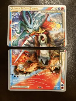 ULTRA RARE Suicune & Entei Legend Set 94/95 Pokemon Holo HGSS Unleashed - LP - Image 1
