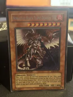 Yugioh! LP Horus The Black Flame Dragon LV8 - EEN-ENSE1 - Secret Rare - Limited - Image 1
